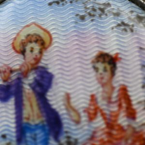 Enamel and silver pillbox - Image 6
