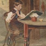 Watercolour-boy-practising-the-flute-2