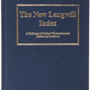 book langwill index on musical wind instrument makers and inventors