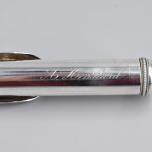 Solid silver Louis Lot Barat era flute - Image 9