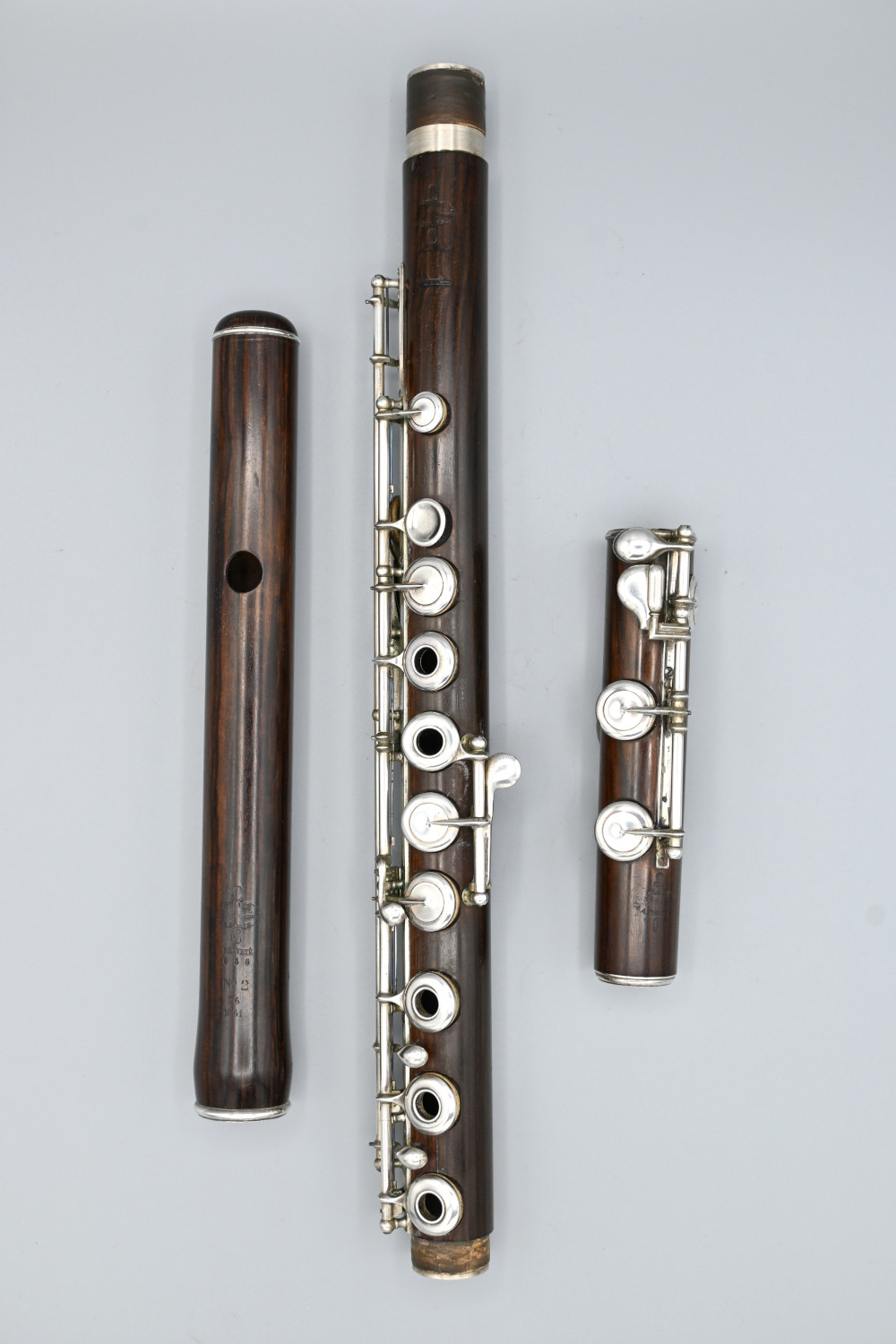 1353 Cylindrical wooden-flute-#656-Clair-Godfroy-Aine-vm-collectables1
