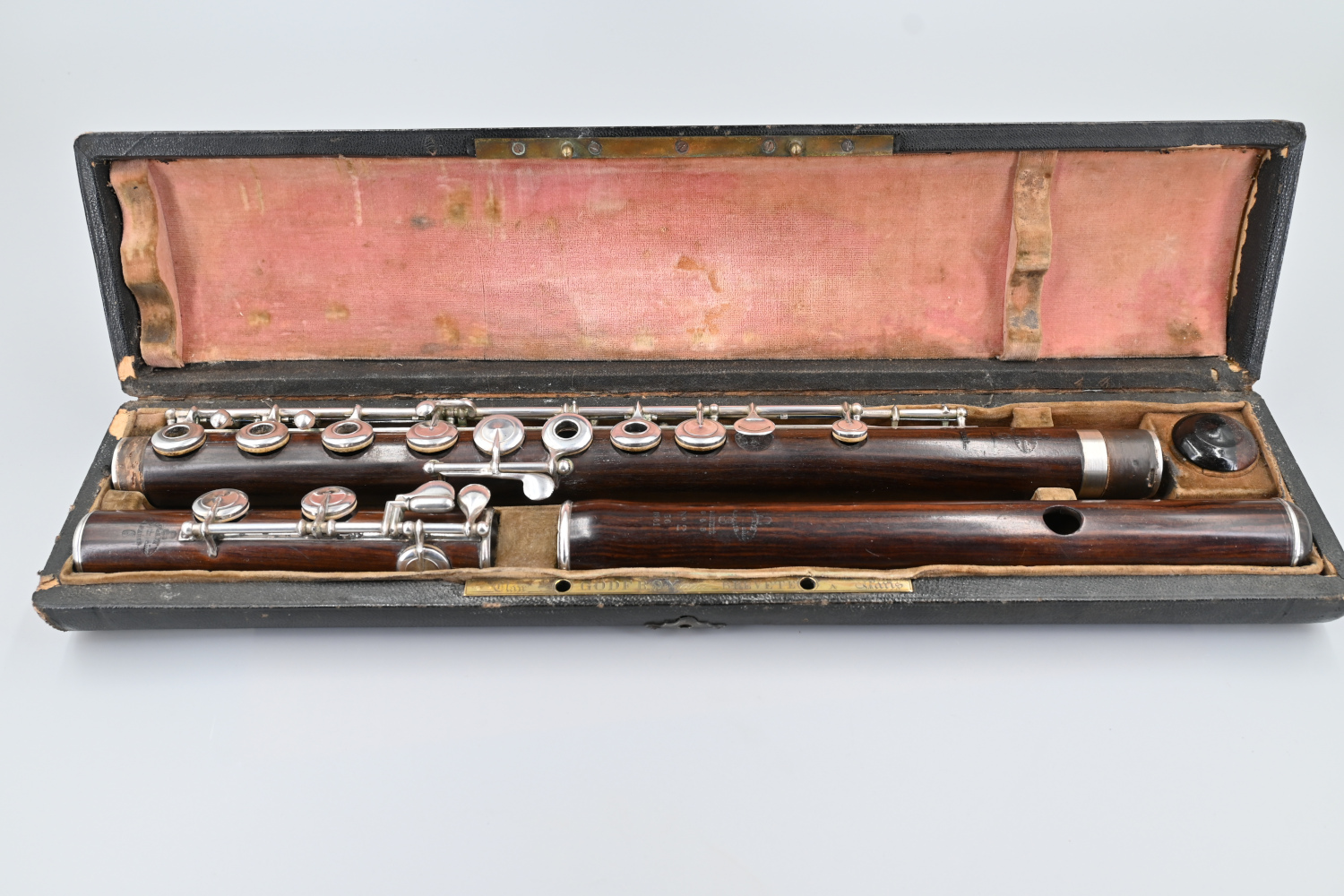 1353 Cylindrical wooden-flute-#656-Clair-Godfroy-Aine-vm-collectables6