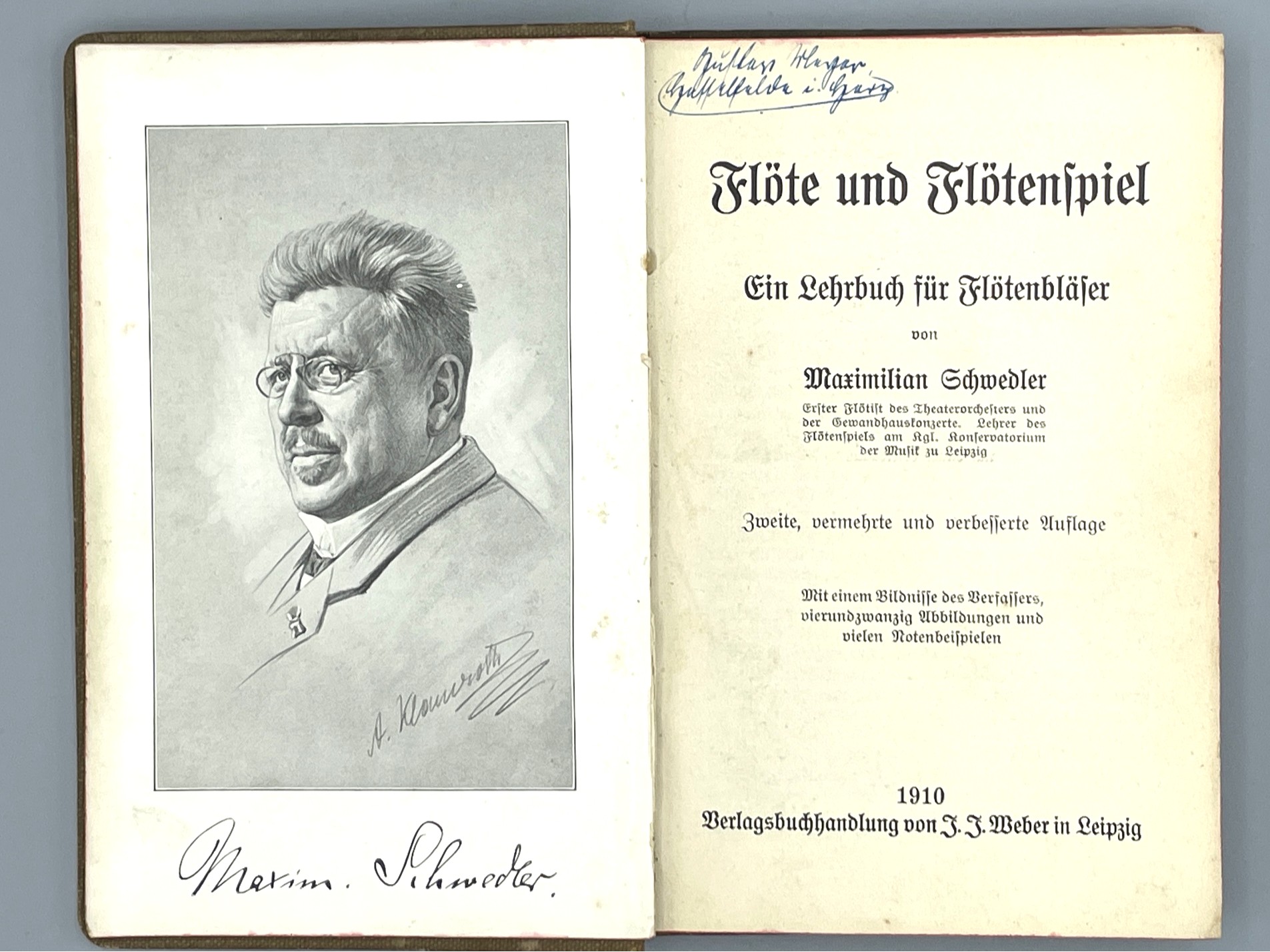 421-used-book-Flöte und Flötenspiel-1910-Maximilian Schwedler-3