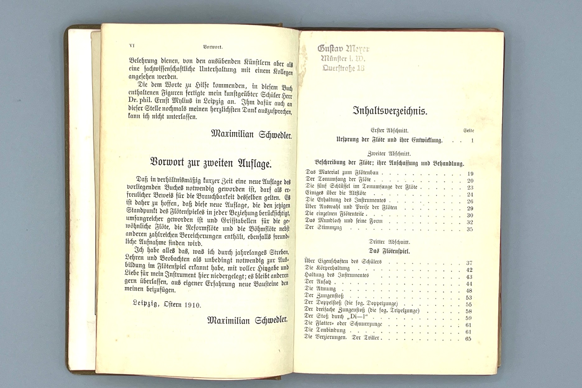 421-used-book-Flöte und Flötenspiel-1910-Maximilian Schwedler-4