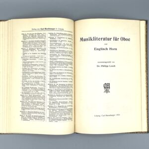 Used book – Die Oboe und die ihr verwandten Instrumente – BECHLER, Leo/RAHM, Bernhardt - Image 7