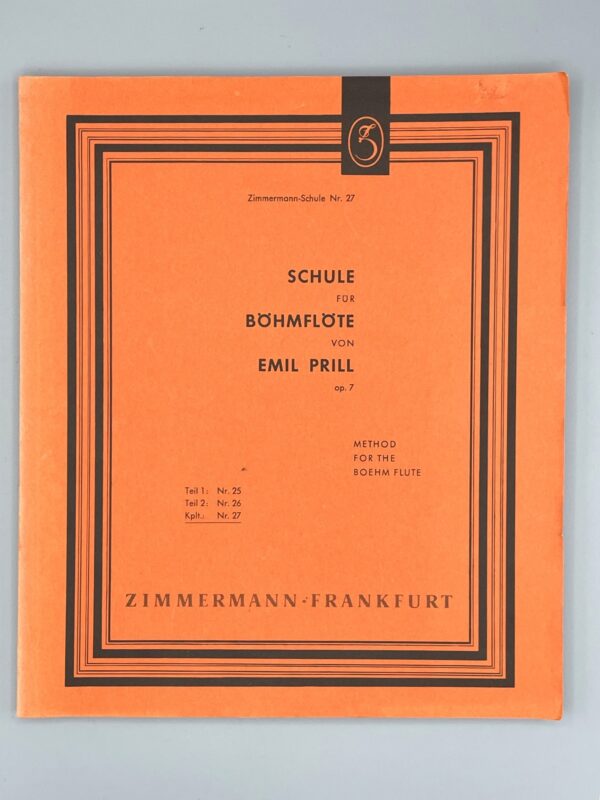 Used book Schule für Böhm-Flöte von Emil Prill 1