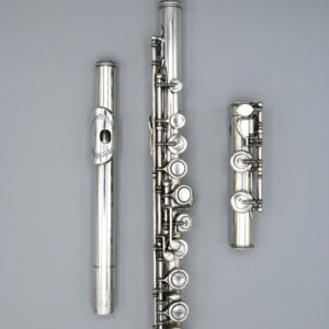 Solid silver Boehm flute – RITTERSHAUSEN, Emil