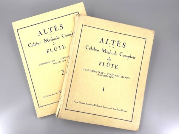 Used book set – ALTES – Célèbre Méthode Complète de Flûte – 1 & 2-1