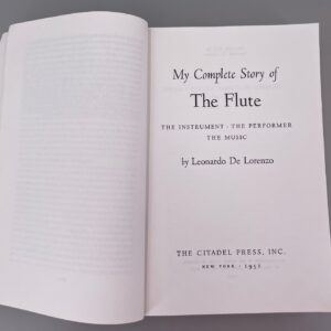 Used book – My Complete Story of the Flute: The Instrument, the Performer, the Music – DE LORENZO, Leonardo - Image 3