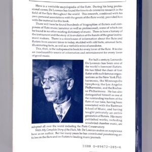 Used book – My Complete Story of the Flute: The Instrument, the Performer, the Music – DE LORENZO, Leonardo - Image 6